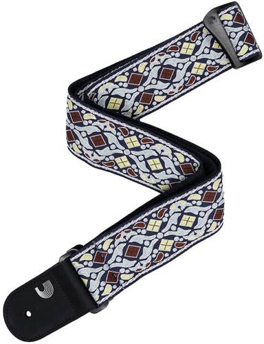 D'Addario Eco-Comfort Jacquard Woven Guitar Strap Navy