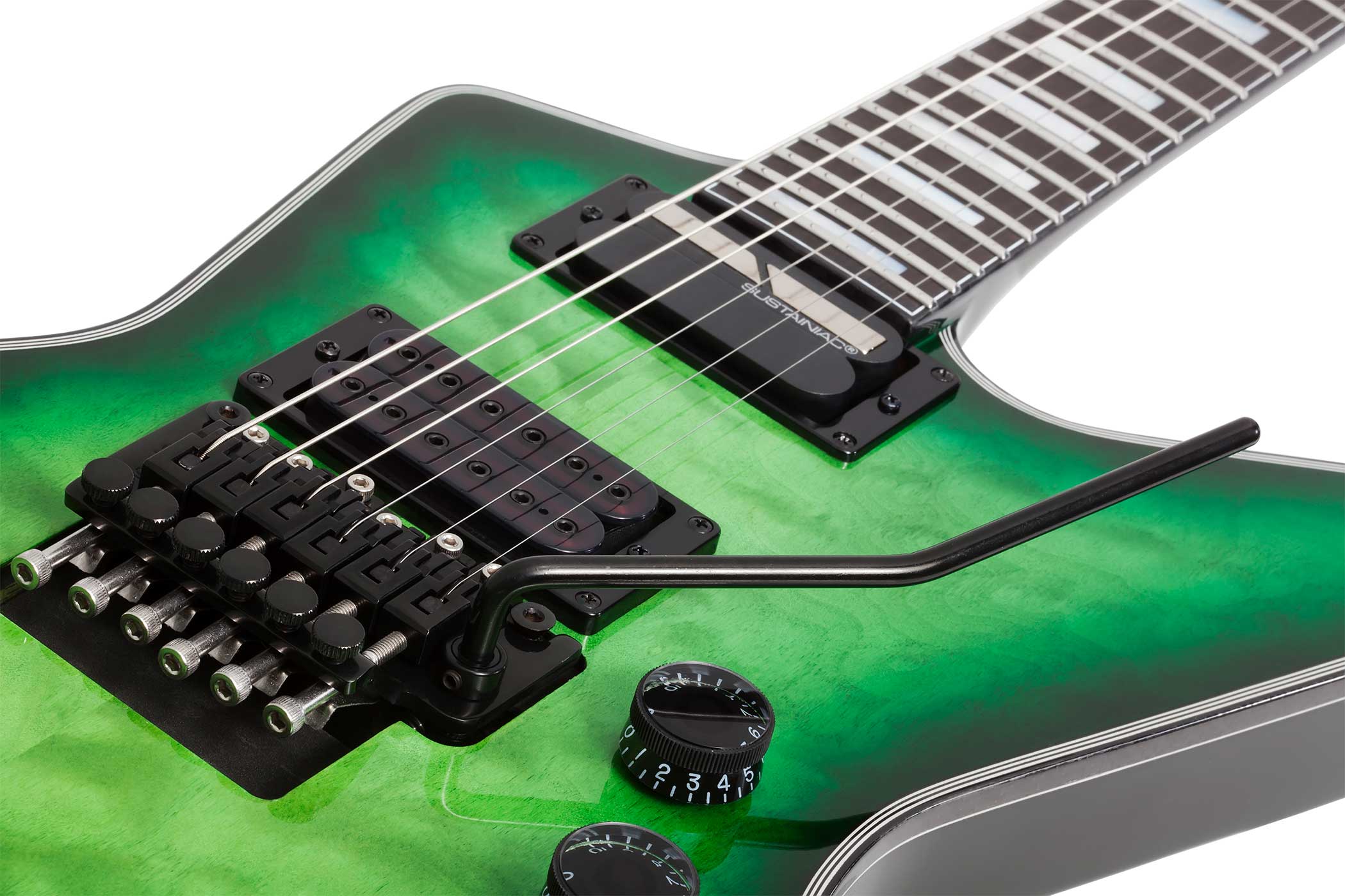 Schecter E-1 FR-S Special Edition Green Burst | guitarguitar