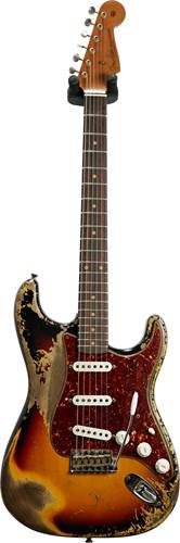 Fender Custom Shop Limited Edition Roasted 61 Stratocaster Super Heavy Relic Aged 3 Colour Sunburst #CZ555426