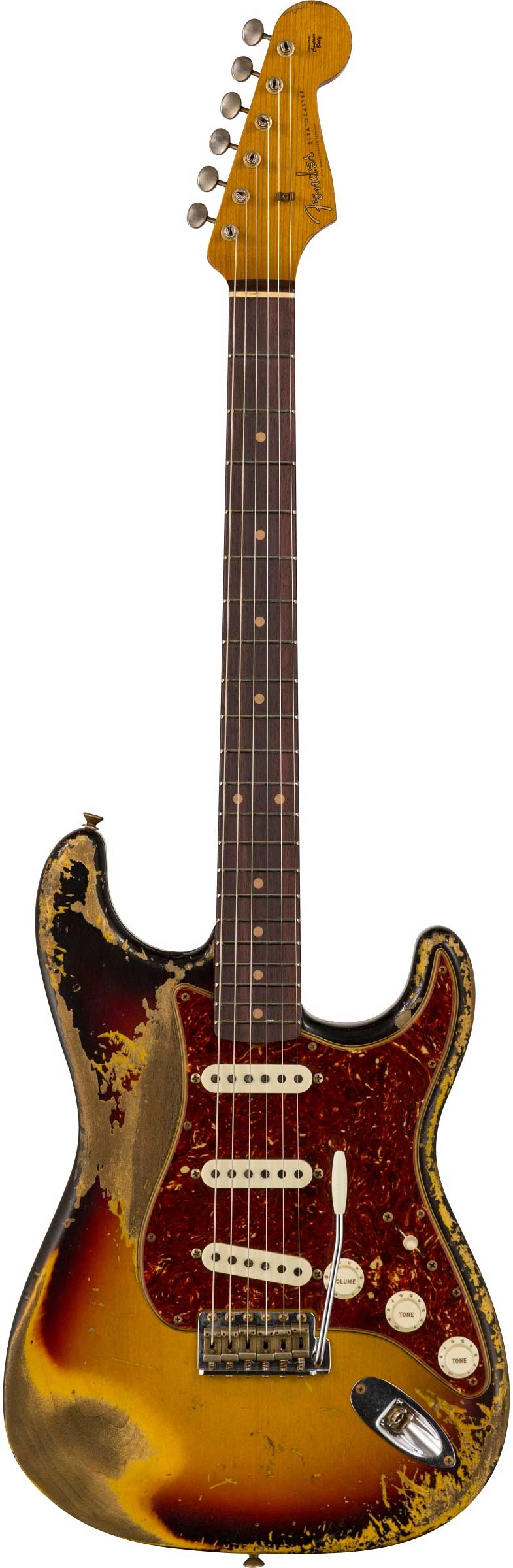 Fender Custom Shop Limited Edition Roasted 61 Stratocaster Super Heavy  Relic Aged 3 Colour Sunburst