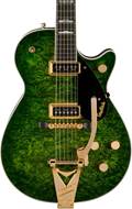 Gretsch Custom Shop G6128 Burled Maple Duo Jet Closet Classic Trans Green Burst Masterbuilt by Gonzalo Madrigal