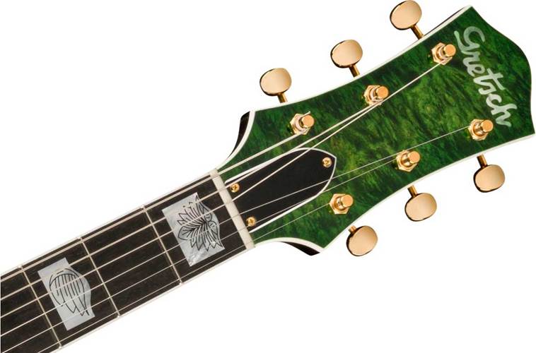 Gretsch Custom Shop G6128 Burled Maple Duo Jet Closet Classic Trans Green Burst Masterbuilt by Gonzalo Madrigal Gretsch Custom Shop G6128 Burled Maple Duo Jet Closet Classic Trans Green Burst Masterbuilt by Gonzalo Madrigal