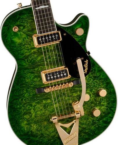 Gretsch Custom Shop G6128 Burled Maple Duo Jet Closet Classic Trans Green Burst Masterbuilt by Gonzalo Madrigal Gretsch Custom Shop G6128 Burled Maple Duo Jet Closet Classic Trans Green Burst Masterbuilt by Gonzalo Madrigal