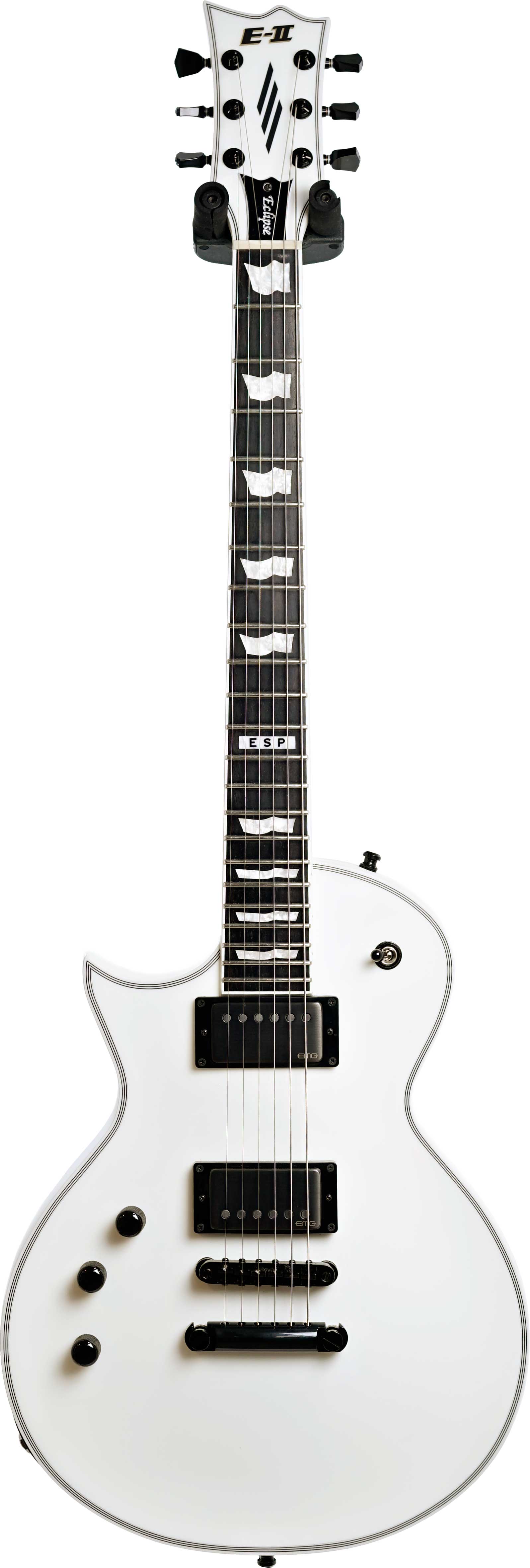 ESP E-II Eclipse Snow White Satin Left Handed (Ex-Demo) #ES2151193 ...