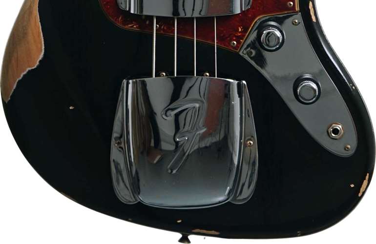 Fender Custom Shop 62 Jazz Bass Relic Aged Black #CZ562703 Fender Custom Shop 62 Jazz Bass Relic Aged Black #CZ562703