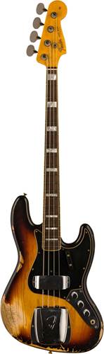 Fender Custom Shop Limited Edition Custom Jazz Bass Heavy Relic Faded Aged 3-Colour Sunburst