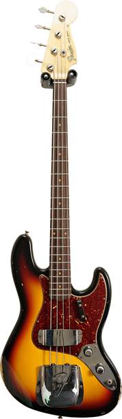 Fender Custom Shop 62 Jazz Bass Relic 3-Colour Sunburst #CZ568955