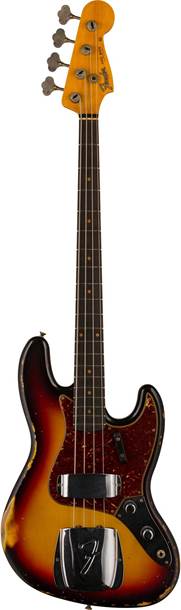 Fender Custom Shop 62 Jazz Bass Relic 3-Colour Sunburst