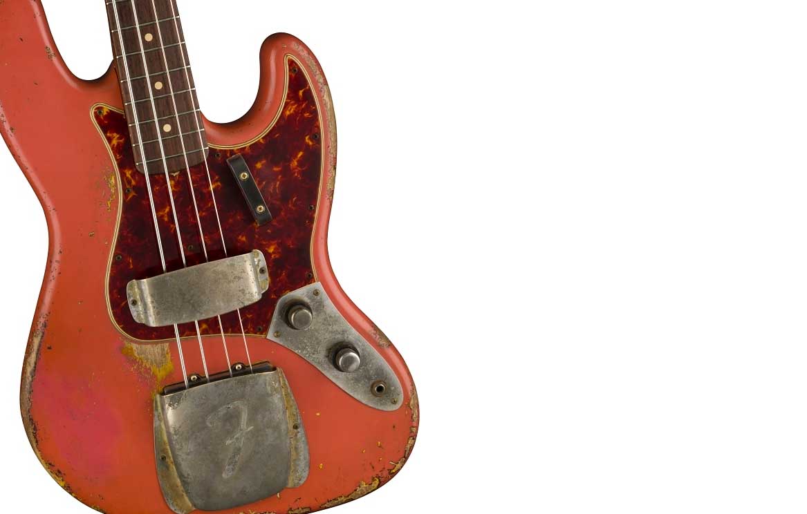 Fender Custom Shop Custom '62 Jazz Bass Heavy Relic Aged Fiesta 