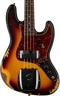Fender Custom Shop 61 Jazz Bass Heavy Relic 3-Colour Sunburst