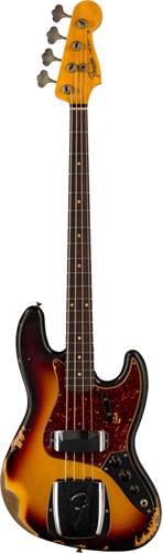 Fender Custom Shop 61 Jazz Bass Heavy Relic 3-Colour Sunburst