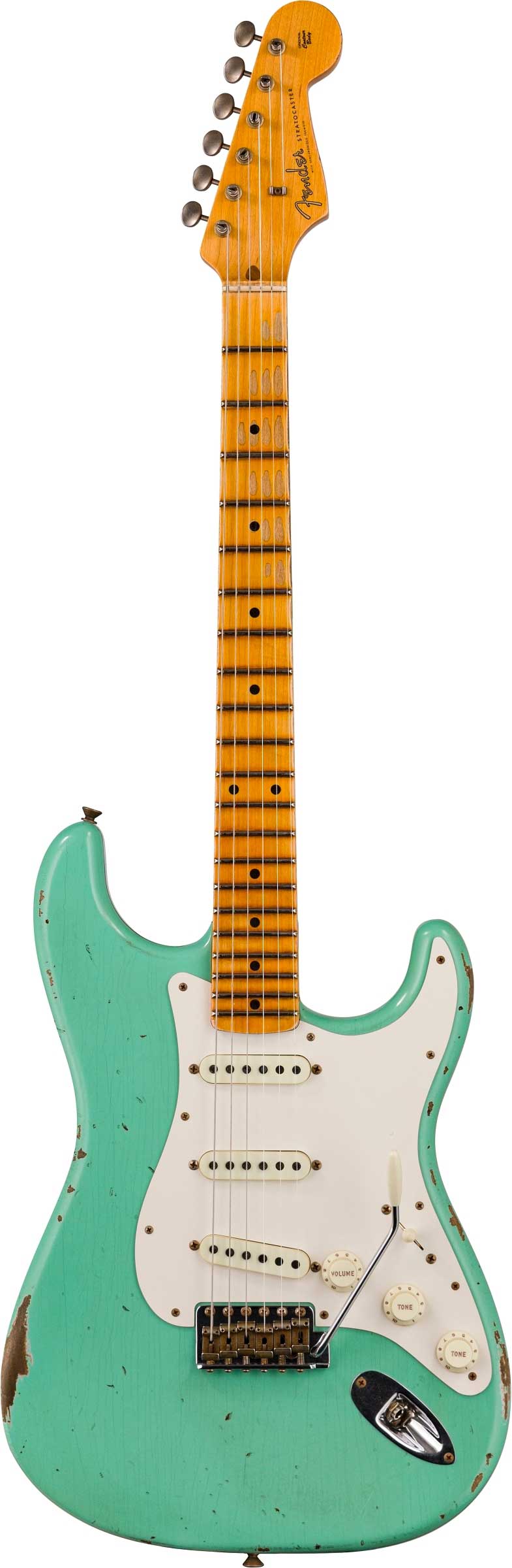 Fender Custom Shop Limited Edition Fat '50s Stratocaster Relic Super Faded  Aged Seafoam Green | guitarguitar