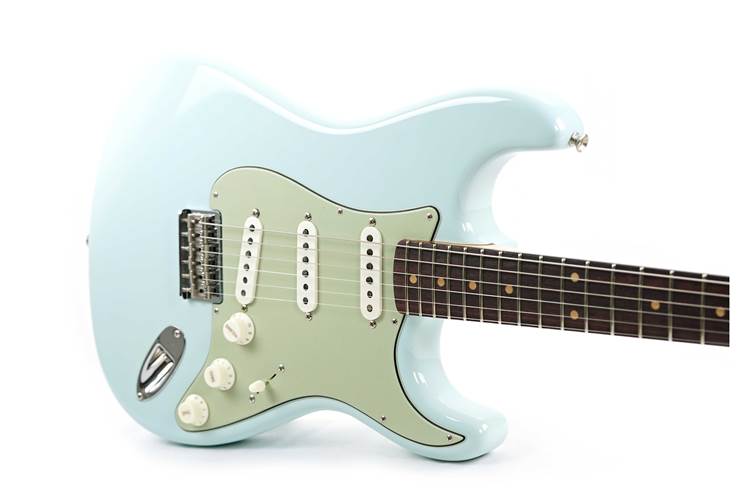 Fender Custom Shop Vintage Custom '59 Hardtail Stratocaster Time Capsule Faded Aged Sonic Blue #R135738 Fender Custom Shop Vintage Custom '59 Hardtail Stratocaster Time Capsule Faded Aged Sonic Blue #R135738