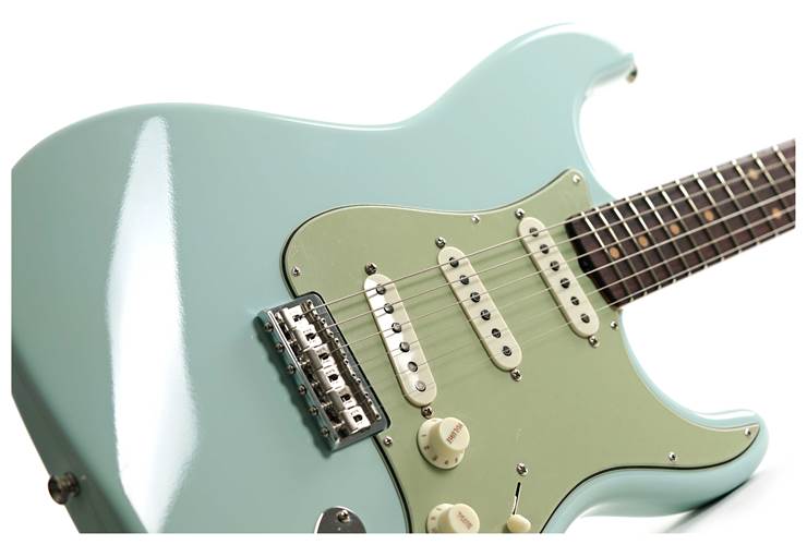 Fender Custom Shop Vintage Custom '59 Hardtail Stratocaster Time Capsule Faded Aged Sonic Blue #R135738 Fender Custom Shop Vintage Custom '59 Hardtail Stratocaster Time Capsule Faded Aged Sonic Blue #R135738