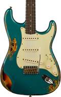 Fender Custom Shop 61 Stratocaster Heavy Relic Aged Ocean Turquoise Over 3-Colour Sunburst