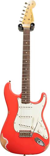 Fender Custom Shop Limited Edition 63 Stratocaster Heavy Relic Aged Fiesta Red #CZ561460