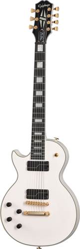 Epiphone Matt Heafy Origins Les Paul Custom 7-String Left Handed Bone White 