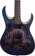Mayones Duvell Elite 6 Dirty Purple Blue Burst Satin Eye Poplar Top Mahogany Body Ebony Fingerboard #DF2112771