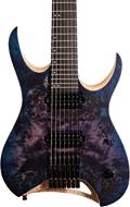 Mayones Hydra Elite 7 Dirty Purple Blue Burst Satin Eye Poplar Top Swamp Ash Body Ebony Fingerboard #HF2202531