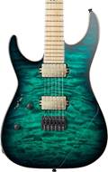 ESP E-II M-II NT HS Black Turquoise Burst Left Handed