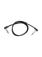 Ordo Flat Patch Cable 60cm Black Right Angle to Right Angle