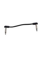 Ordo Flat Patch Cable 10cm Black Right Angle to Right Angle