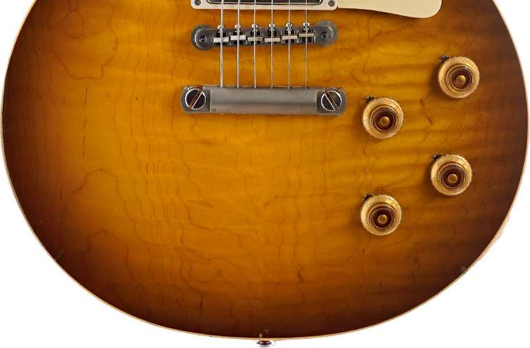 Gibson Custom Shop 59 Les Paul Standard Made 2 Measure Hand Selected Top Dark Butterscotch Burst Murphy Lab Light Aged #93378 Gibson Custom Shop 59 Les Paul Standard Made 2 Measure Hand Selected Top Dark Butterscotch Burst Murphy Lab Light Aged #93378