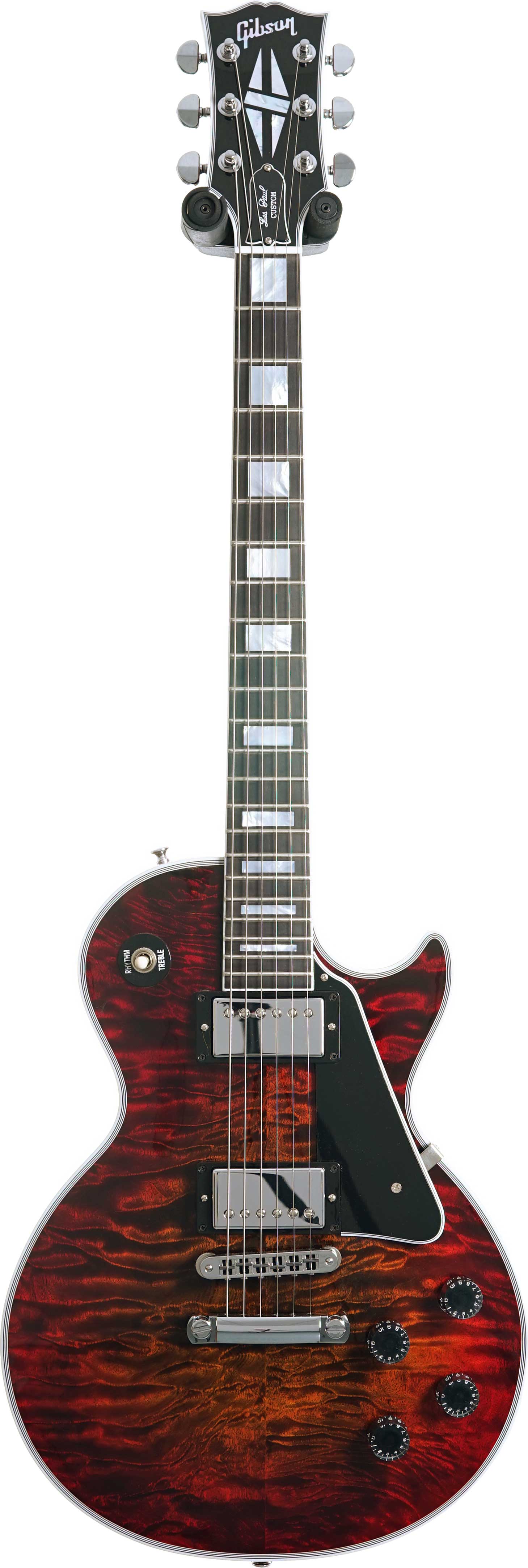 Gibson Custom Shop Les Paul Custom Quilt Top Made 2 Measure Bengal Burst  Chrome Hardware #CS301310