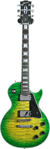 Gibson Custom Shop Les Paul Custom Quilt Top Made 2 Measure Iguanaburst Chrome Hardware #CS301570