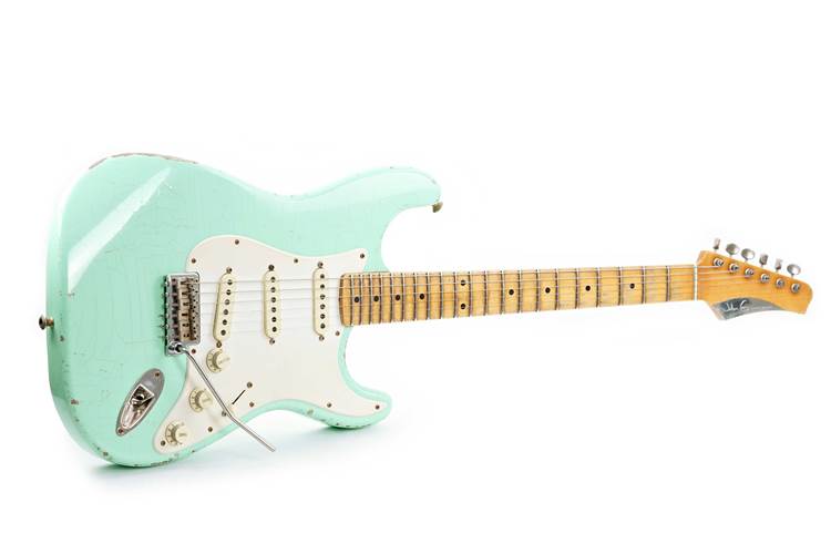 John Cruz Custom Guitars Crossville ST Surf Green Whole Lotta Playing Ash Maple Fingerboard John Cruz Custom Guitars Crossville ST Surf Green Whole Lotta Playing Ash Maple Fingerboard