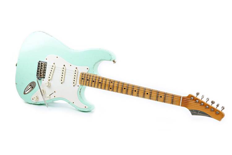 John Cruz Custom Guitars Crossville ST Surf Green Whole Lotta Playing Ash Maple Fingerboard John Cruz Custom Guitars Crossville ST Surf Green Whole Lotta Playing Ash Maple Fingerboard