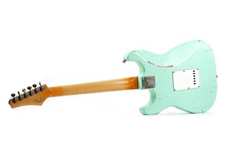 John Cruz Custom Guitars Crossville ST Surf Green Whole Lotta Playing Ash Maple Fingerboard John Cruz Custom Guitars Crossville ST Surf Green Whole Lotta Playing Ash Maple Fingerboard