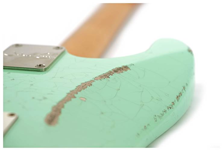 John Cruz Custom Guitars Crossville ST Surf Green Whole Lotta Playing Ash Maple Fingerboard John Cruz Custom Guitars Crossville ST Surf Green Whole Lotta Playing Ash Maple Fingerboard