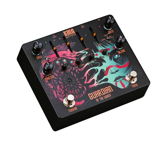 KMA Machines Guardian of the Wurm Distortion Pedal with Noise Gate KMA Machines Guardian of the Wurm Distortion Pedal with Noise Gate