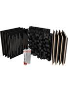 Vicoustic VicStudio Box Black Treatment Kit 8 Wavewood Ultra Lite, 2 Multifuser DC3, 2 Flexi Glue Ultra