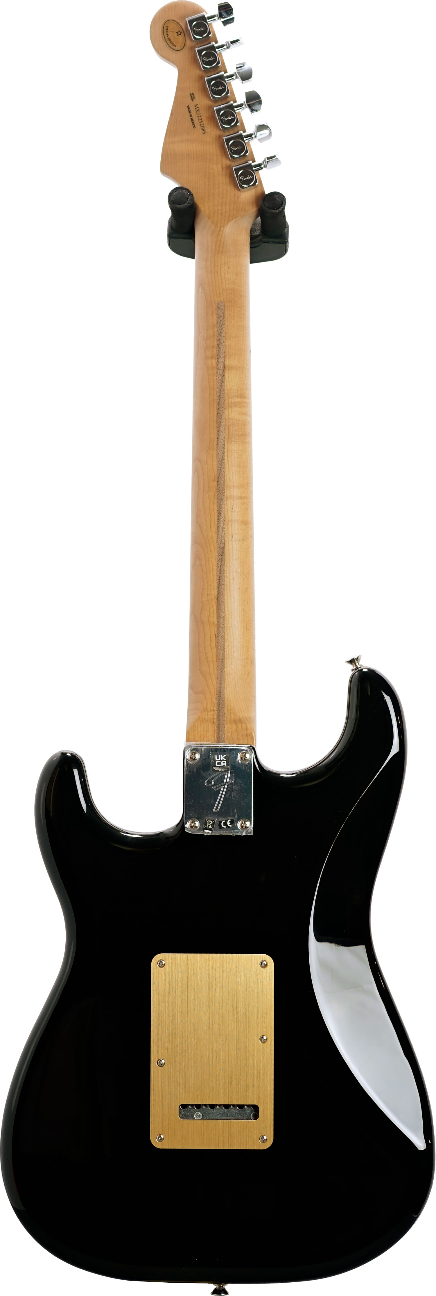 Fender guitarguitar Exclusive Roasted Player Stratocaster Black and Gold Anodized Pickguard with Custom Shop Pickups 