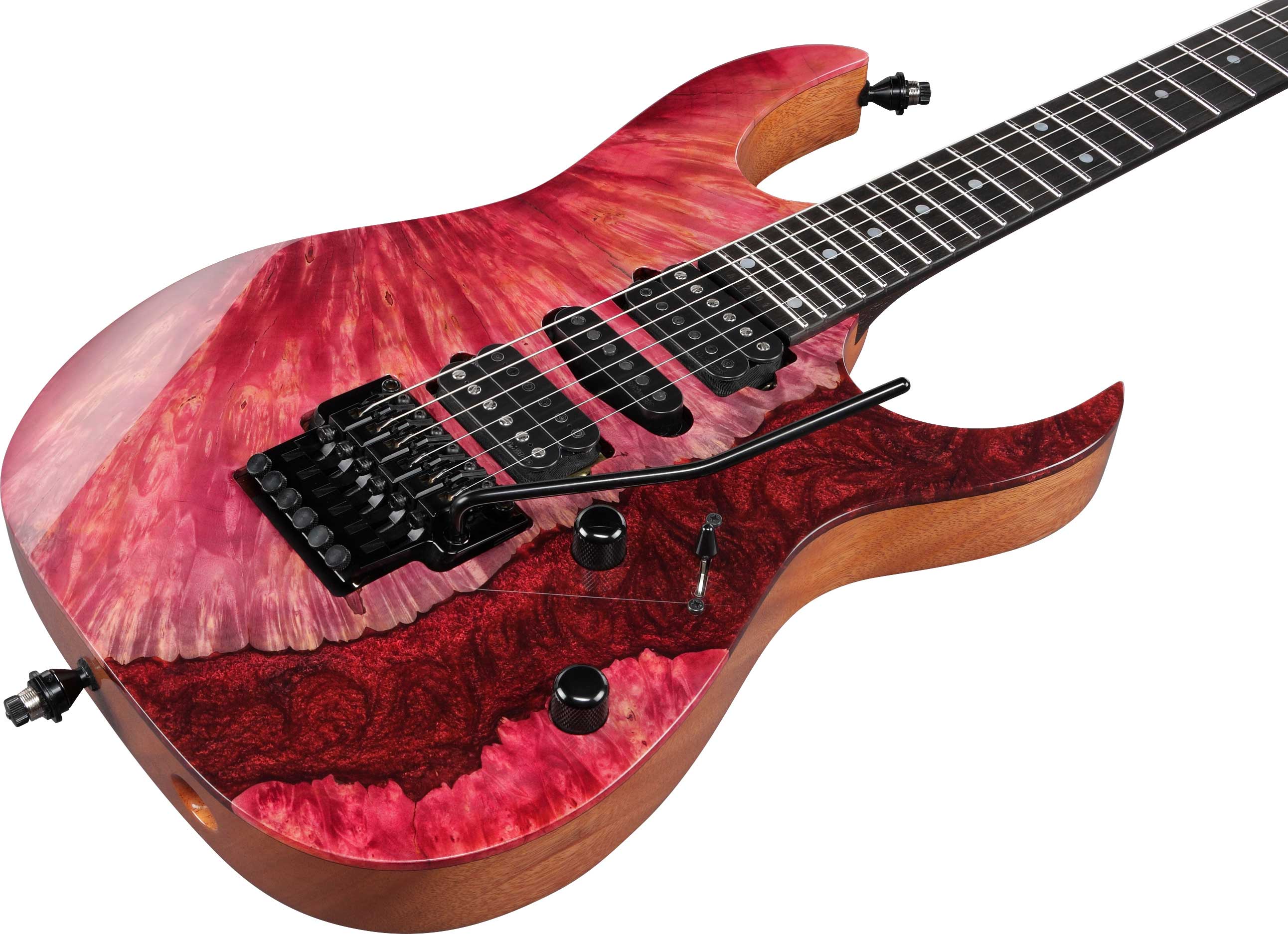 Ibanez J Custom JCRG2202 Exotic Maple/Red Resin | guitarguitar