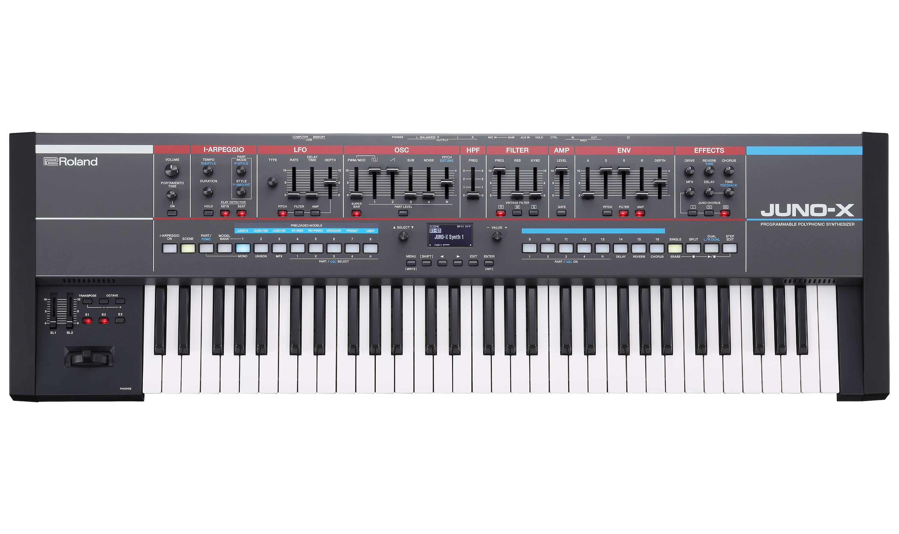 Roland JUNO-X Programmable Polyphonic Synthesizer | guitarguitar