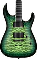 ESP USA Horizon II Quilted Maple EMG Dark Lime Sunburst Black Hardware