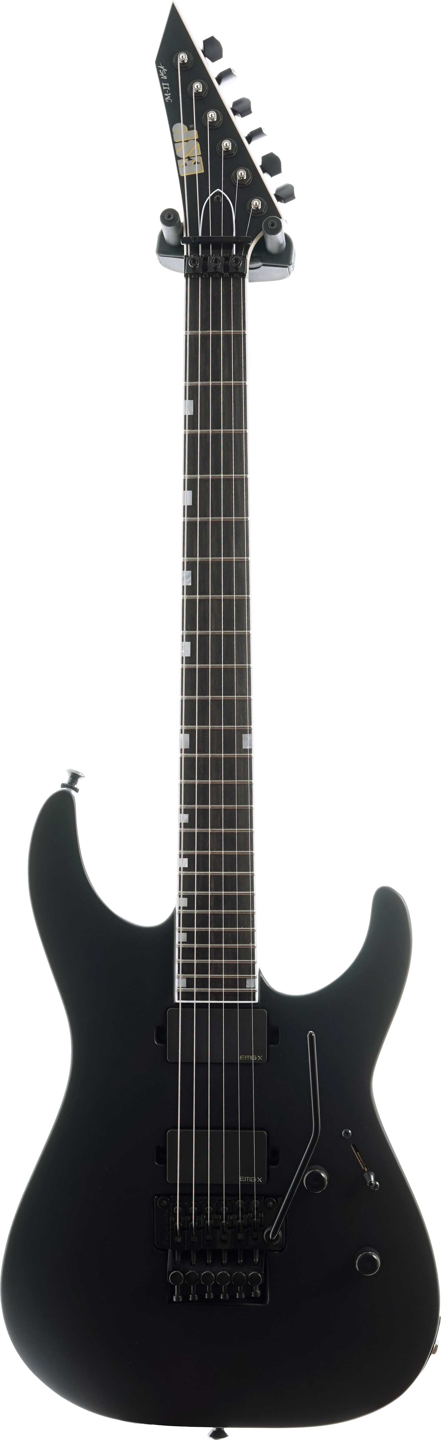 ESP USA M-II NTB Floyd Rose EMG Black Satin Black Hardware #US24377