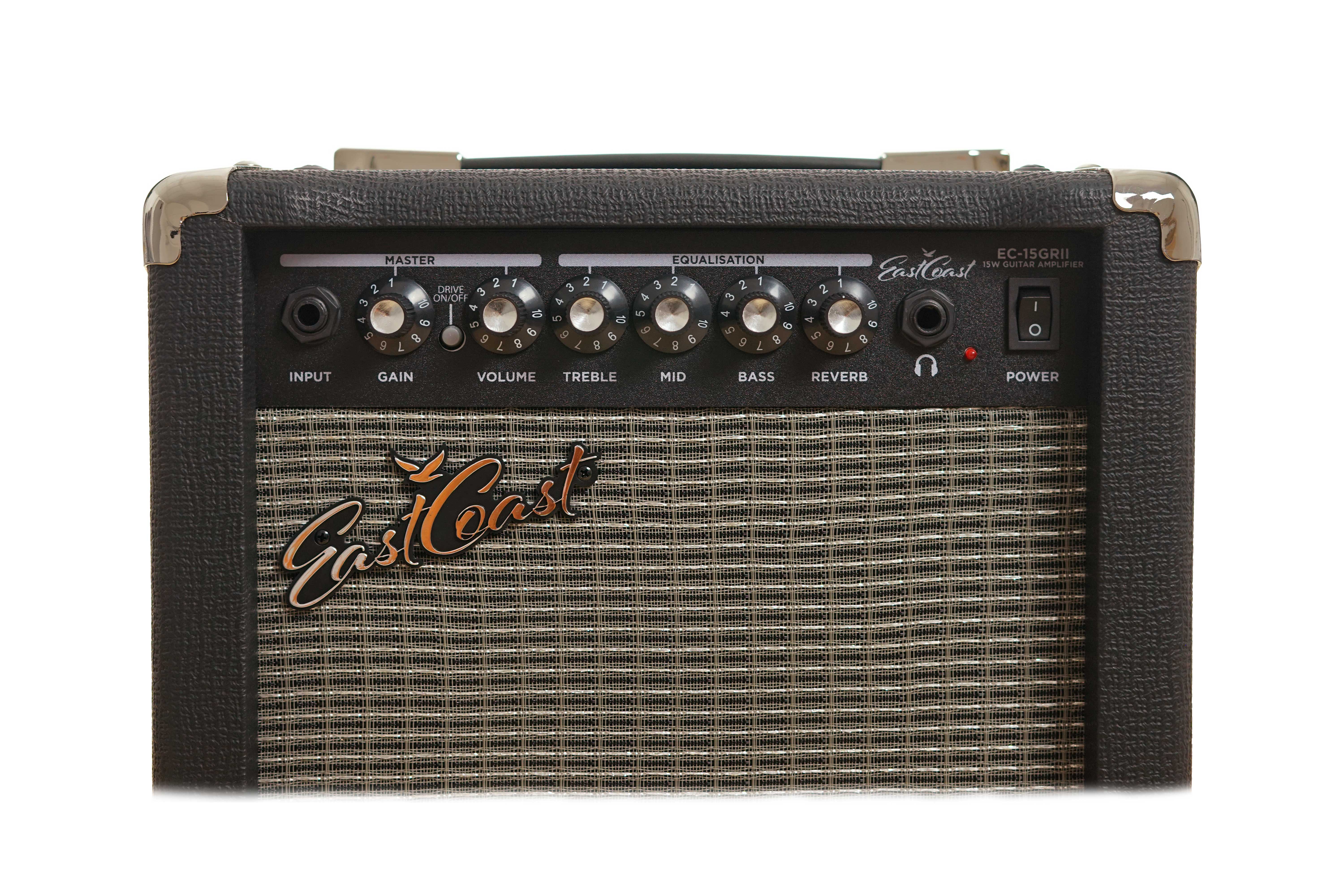 EastCoast EC-15GRII 15 Watt Guitar Combo Practice Amp With Reverb