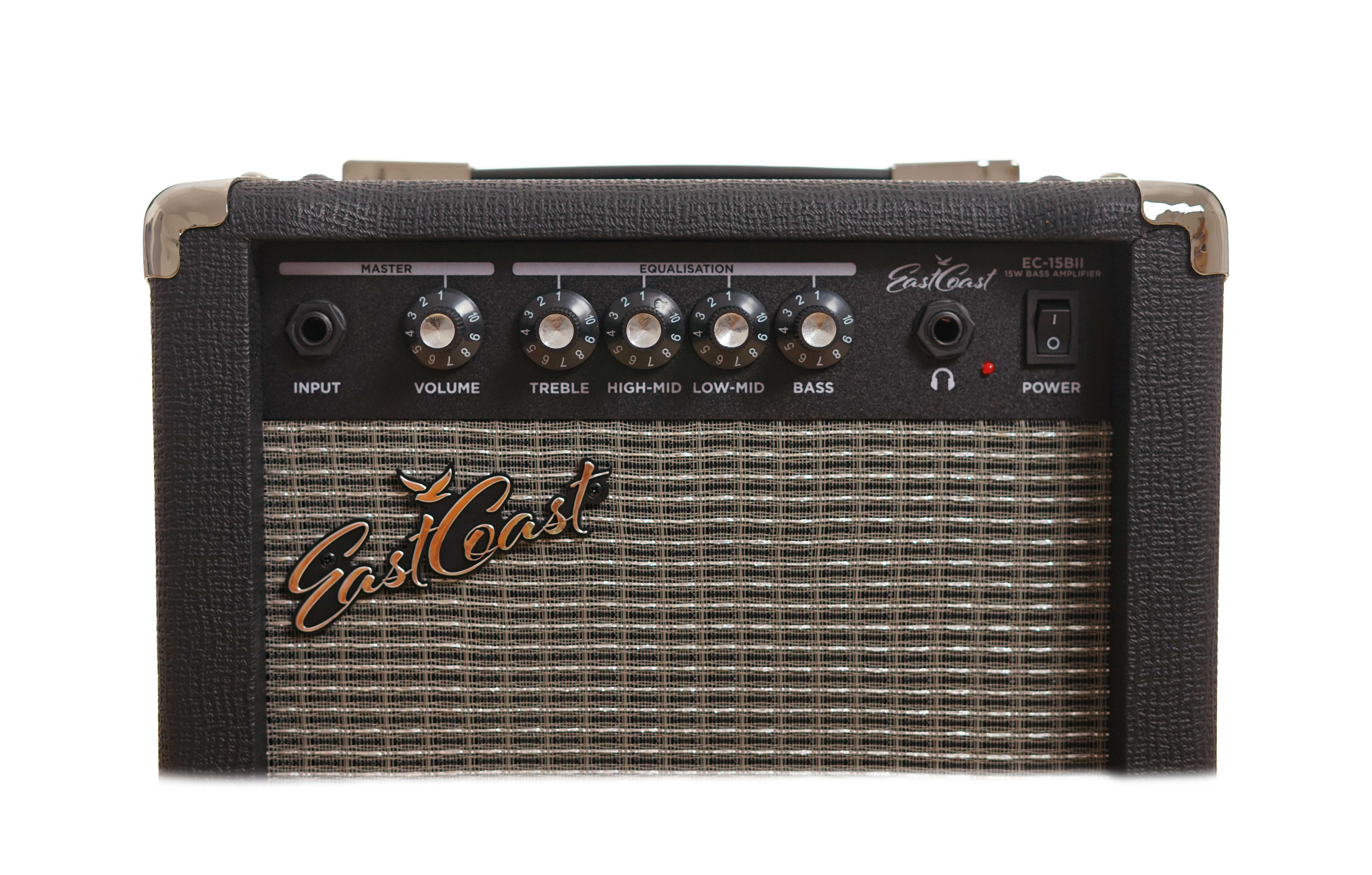 EastCoast EC-15BII 15 Watt Bass Combo Practice Amp