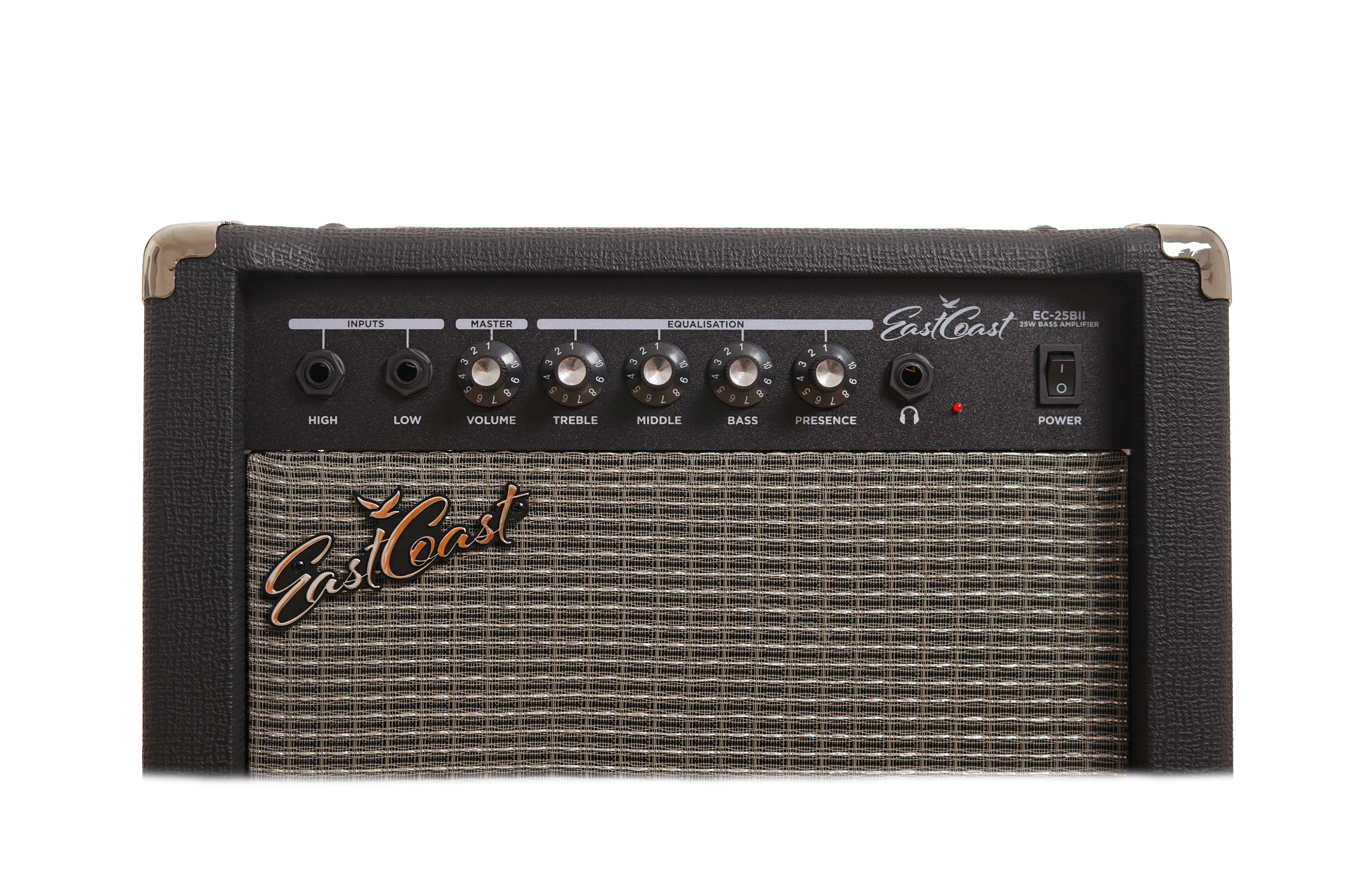 EastCoast EC-25BII 25 Watt Bass Combo Practice Amp