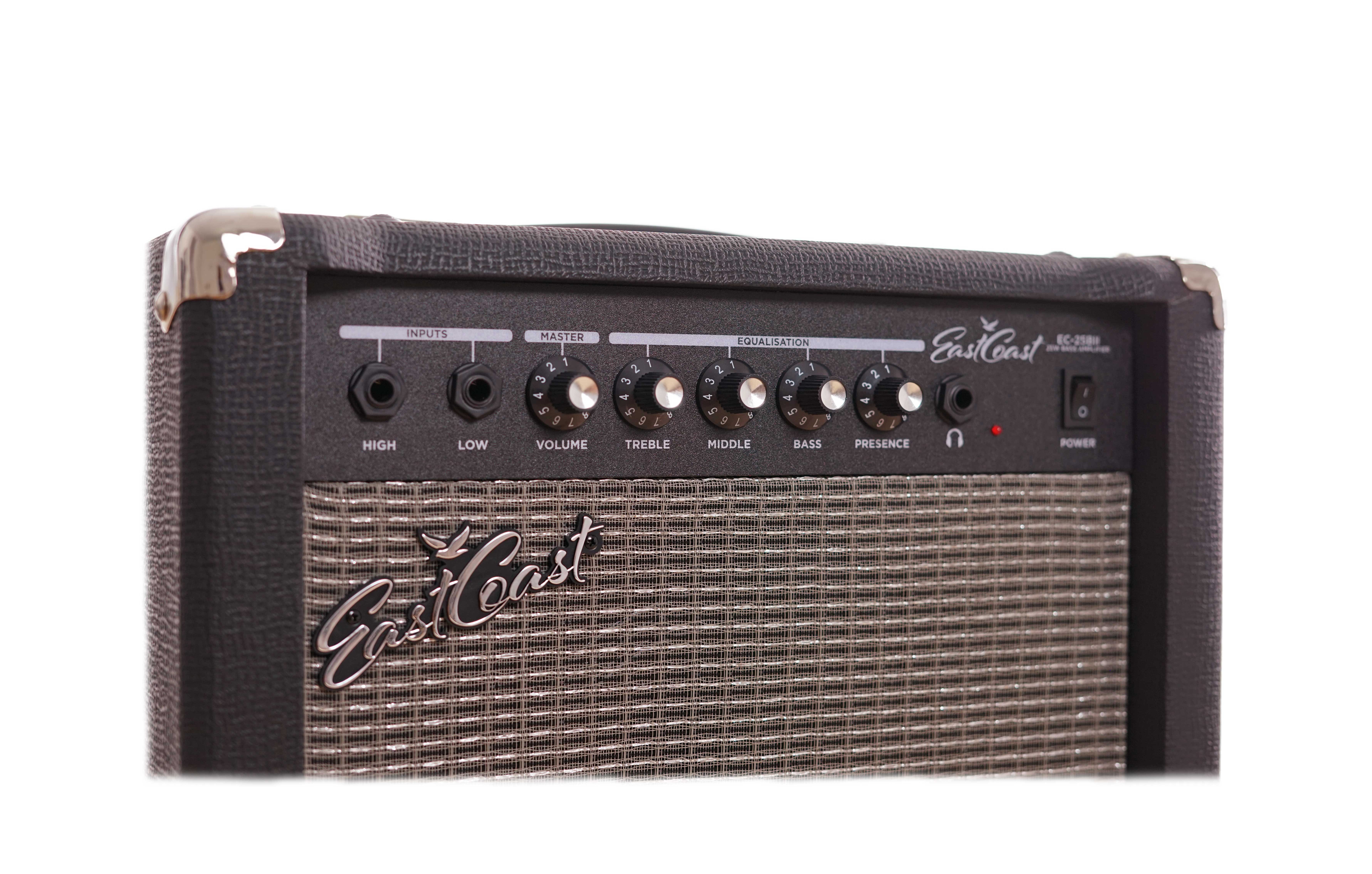 EastCoast EC-25BII 25 Watt Bass Combo Practice Amp