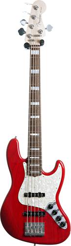 Fender Custom Shop Custom Classic Jazz Bass V Crimson Red Transparent Rosewood Fingerboard (Ex-Demo) #CZ568262