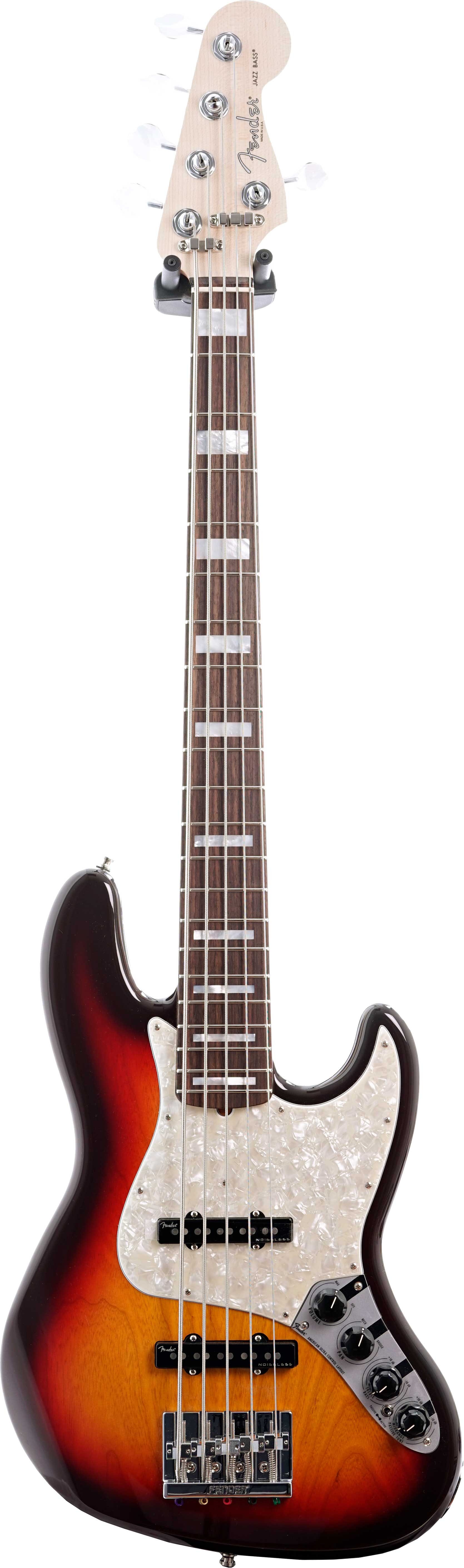 Fender Custom Shop Custom Classic Jazz Bass V Chocolate 2 Tone Sunburst  Rosewood Fingerboard #CZ568282