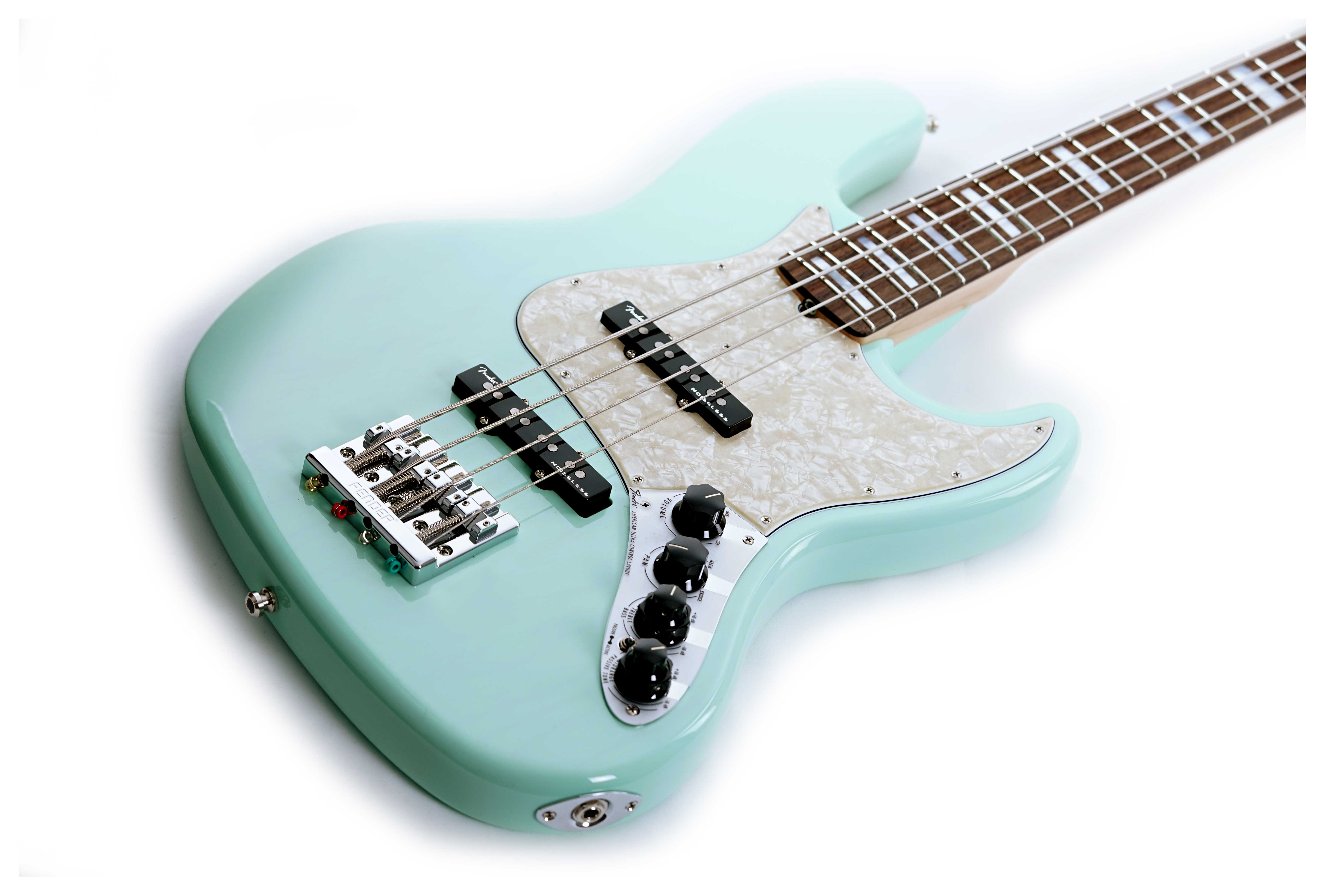 Fender Custom Shop Custom Classic Jazz Bass IV Surf Green Transparent  Rosewood Fingerboard #CZ568278