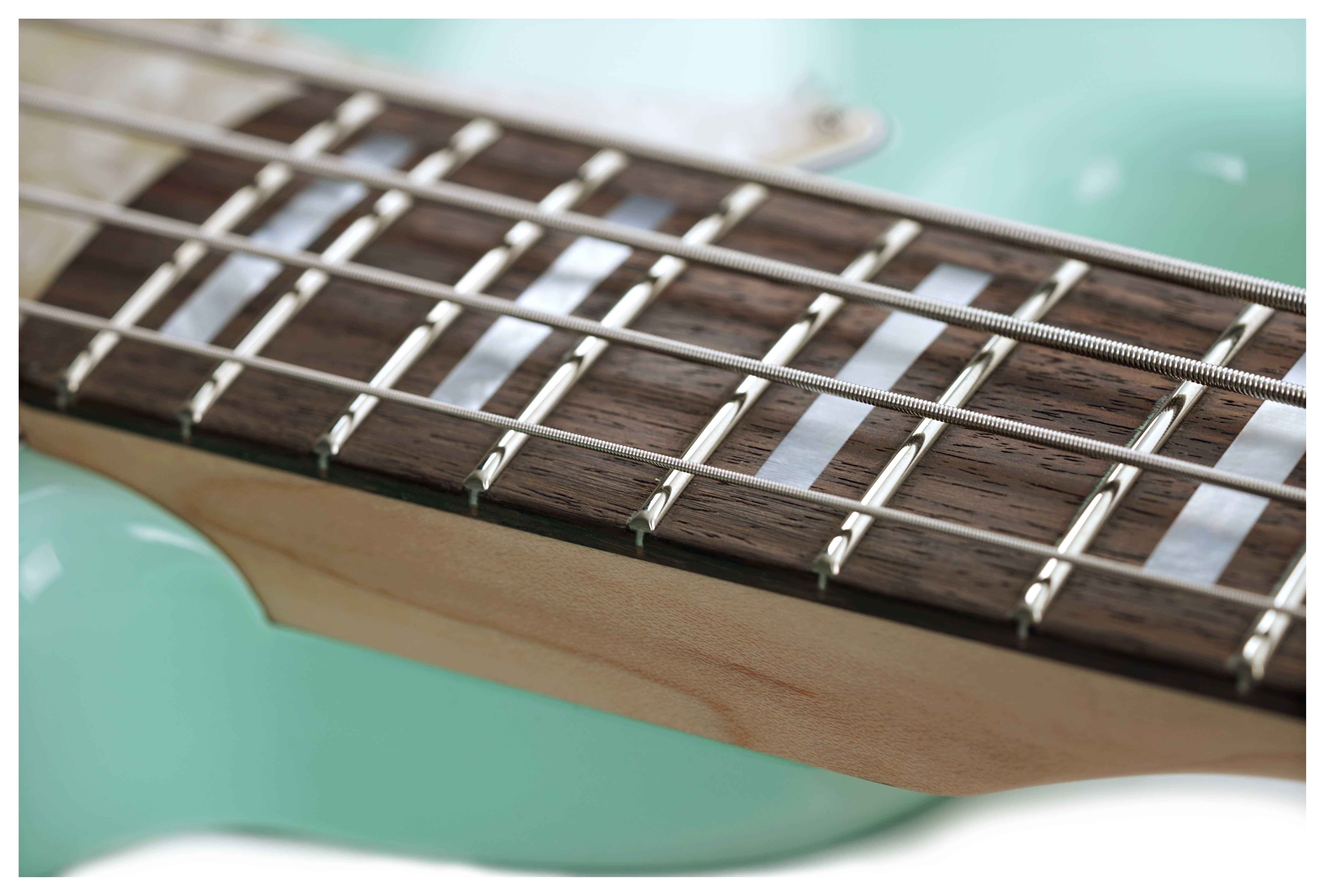 Fender Custom Shop Custom Classic Jazz Bass IV Surf Green Transparent  Rosewood Fingerboard #CZ568278