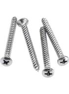 Fender Neck Mounting Screws Chrome (Pack of 4)