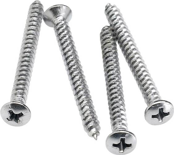 Fender Neck Mounting Screws Chrome (Pack of 4)